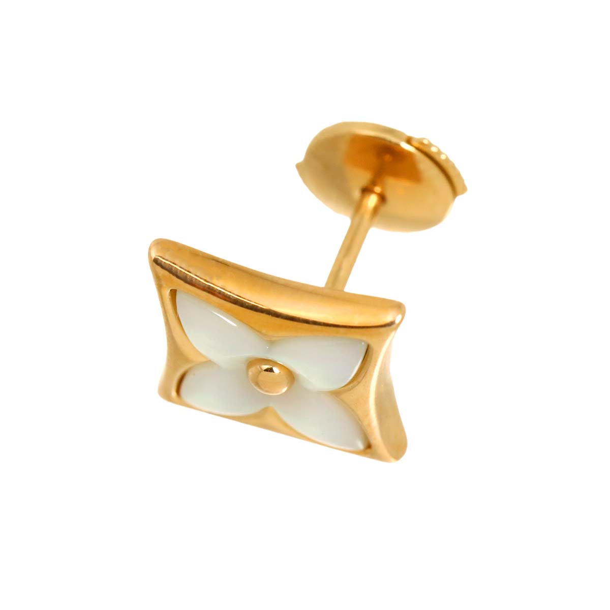 Color Blossom MOP Earring Pierced 18K PG One Piece only