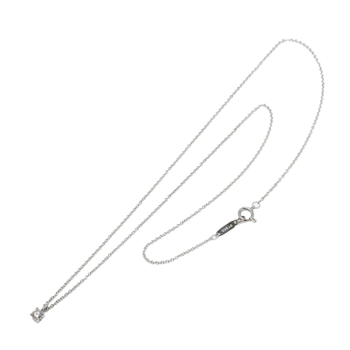 Solitaire Diamond Necklace Platinum