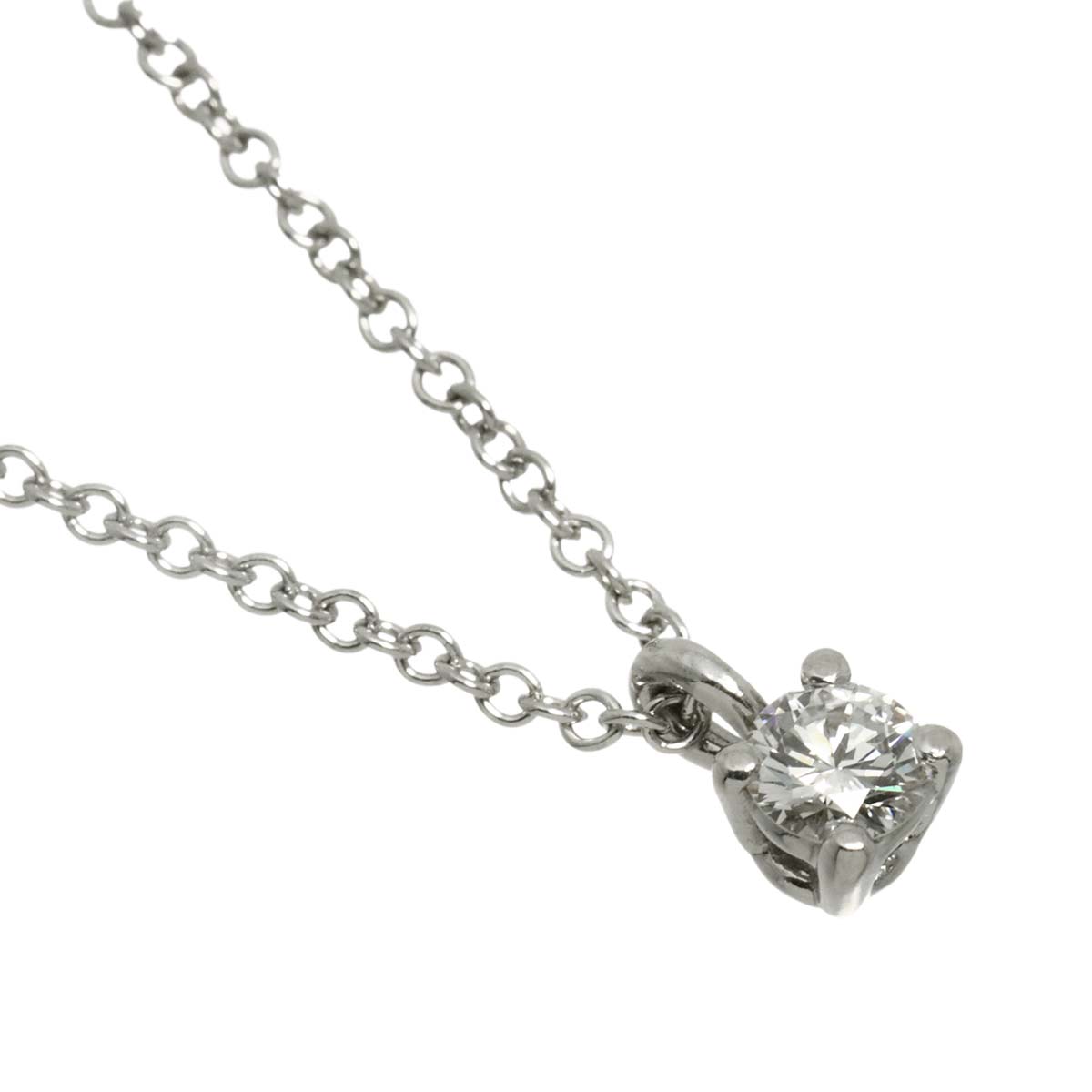 Solitaire Diamond Necklace Platinum