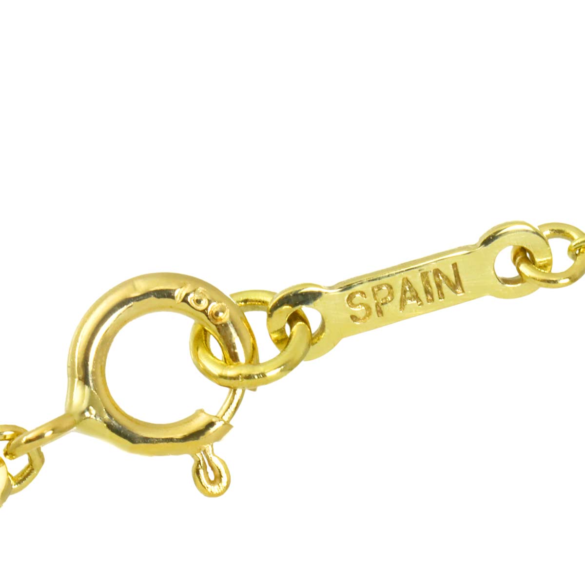 Open Heart 3P Necklace 18K Yellow Gold 750