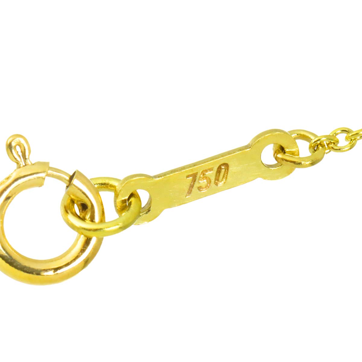 Open Heart 3P Necklace 18K Yellow Gold 750
