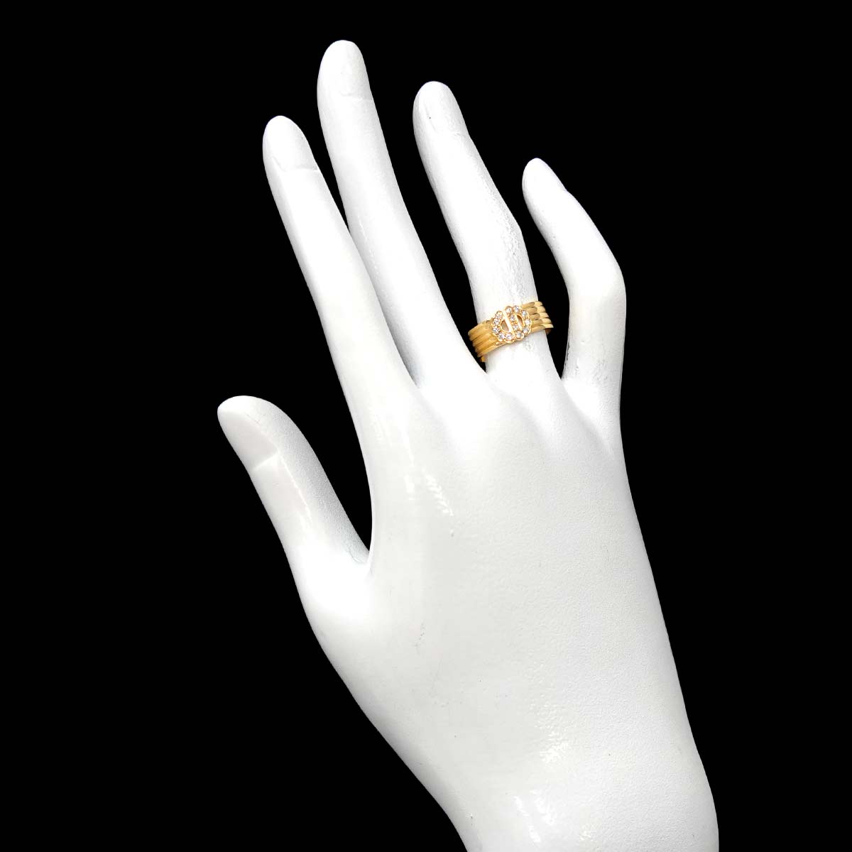 Diamond Ring 18K YG 750 size5.25(US)