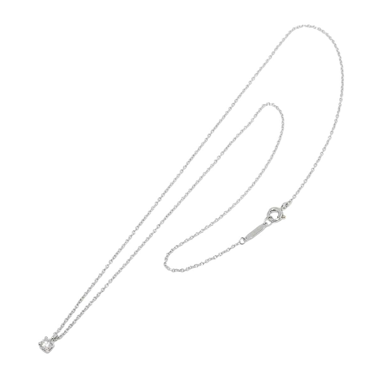 Solitaire Diamond Necklace Platinum