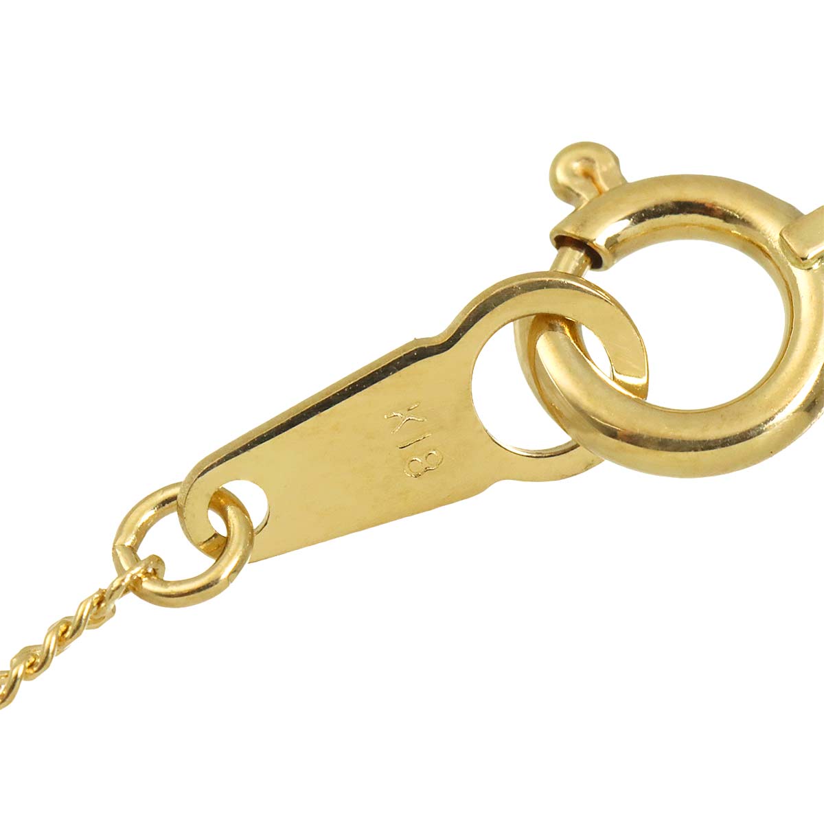 Diamond 0.13ct Necklace 18K Yellow Gold 750