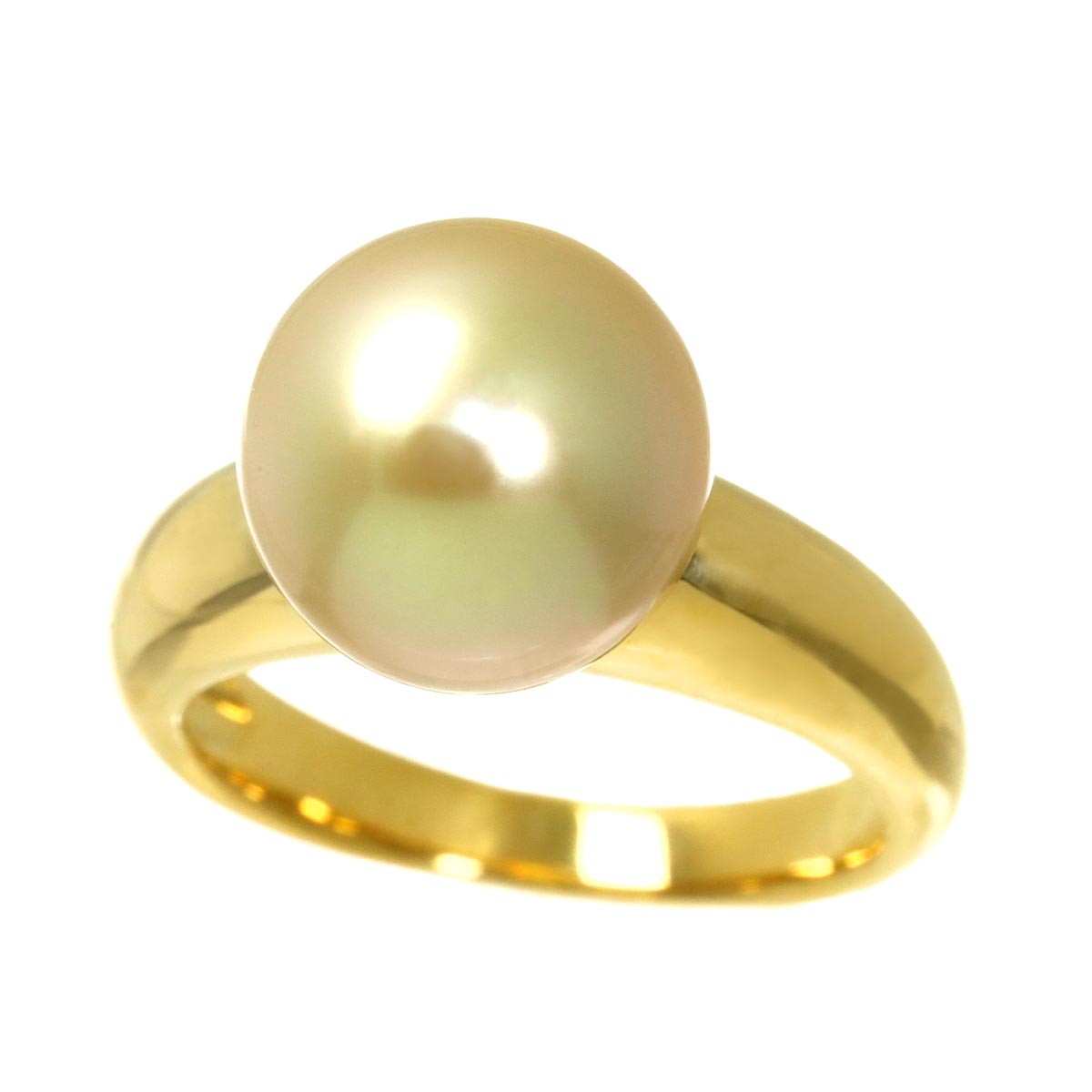 South Sea pearl 10.8mm Ring 18K YG 750 size5.75-6(US)