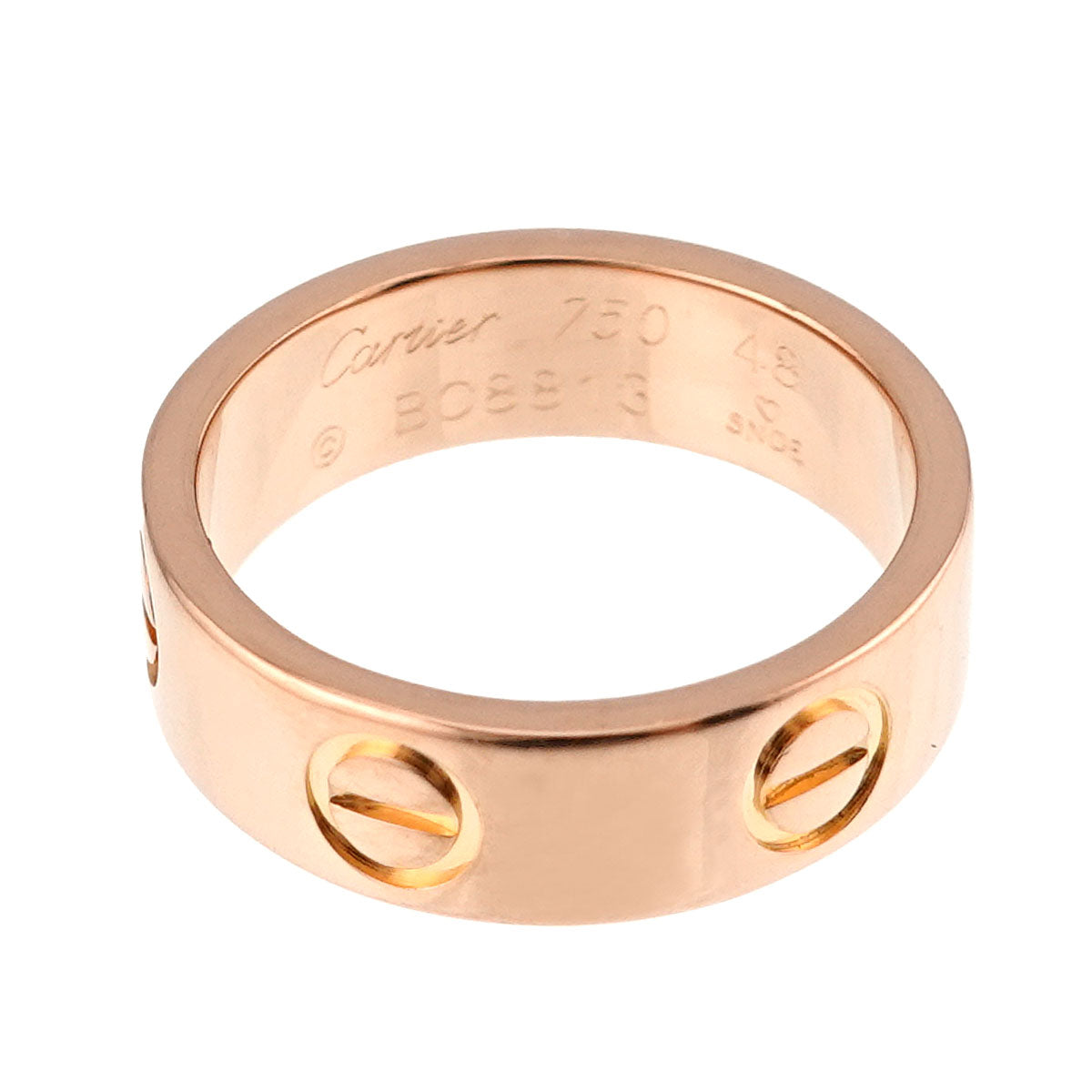Classic Love Ring 18K Pink Gold 750 size48 4.5(US)