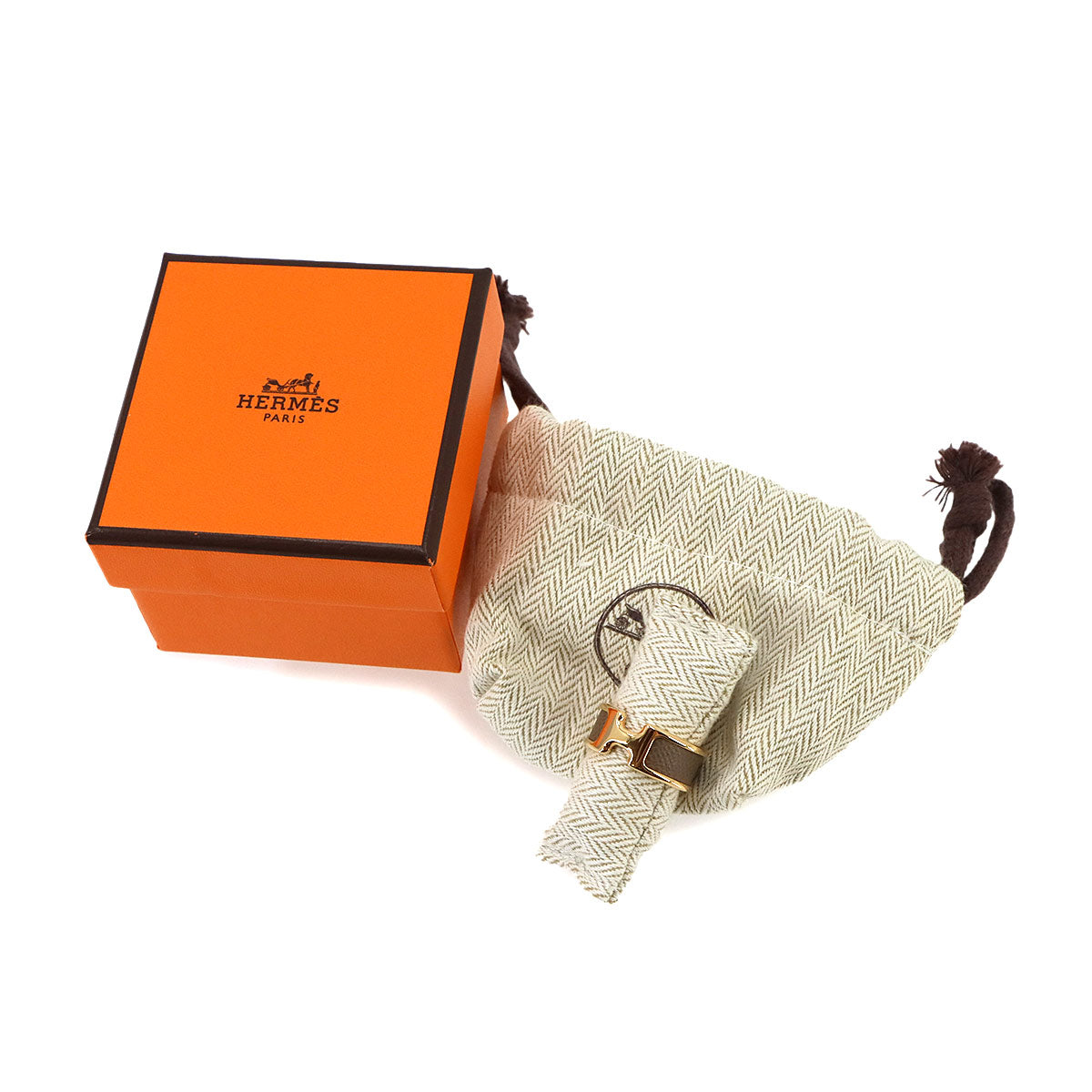 Olympe Ring Veau Madame Rose Gold Etoupe M Accessory