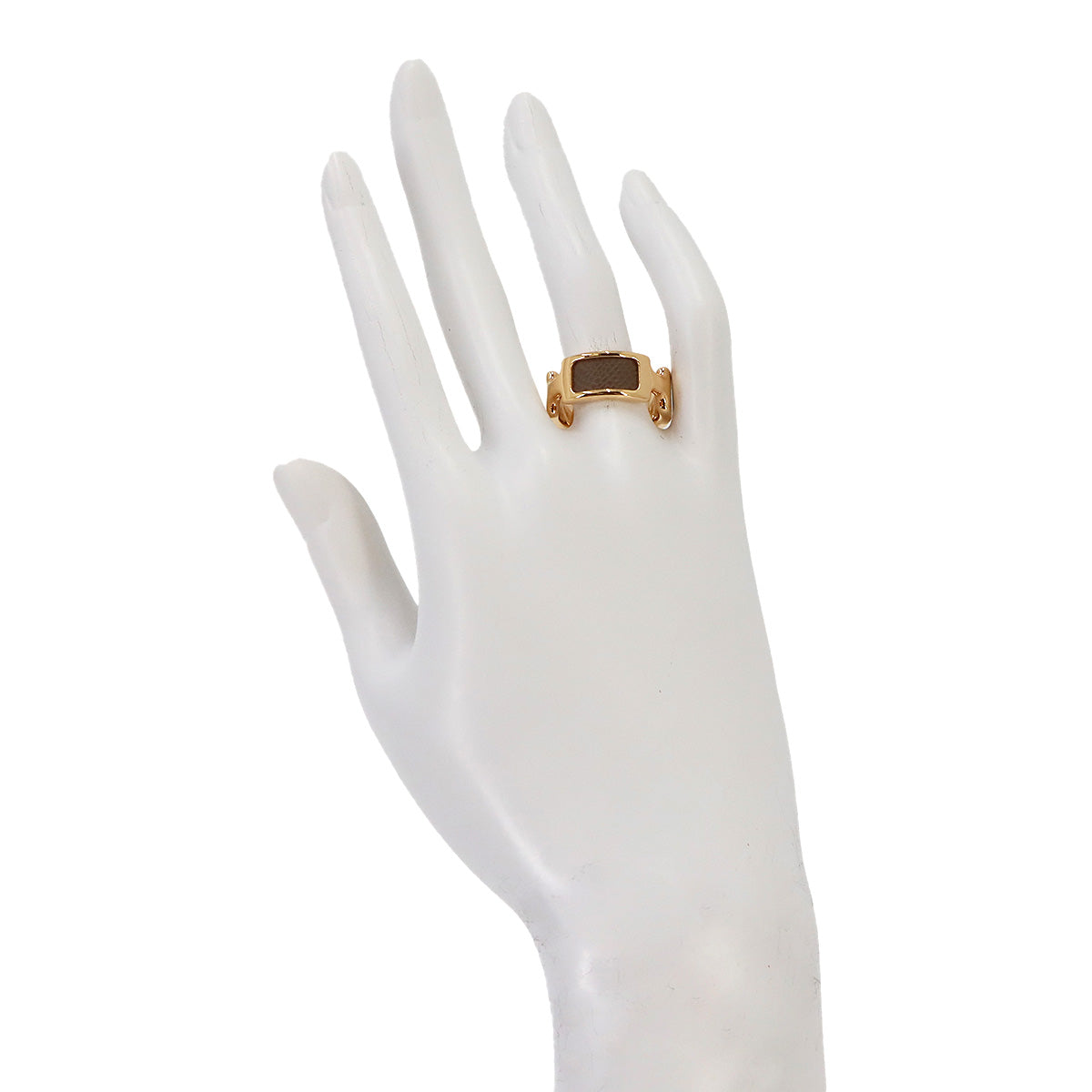 Olympe Ring Veau Madame Rose Gold Etoupe M Accessory