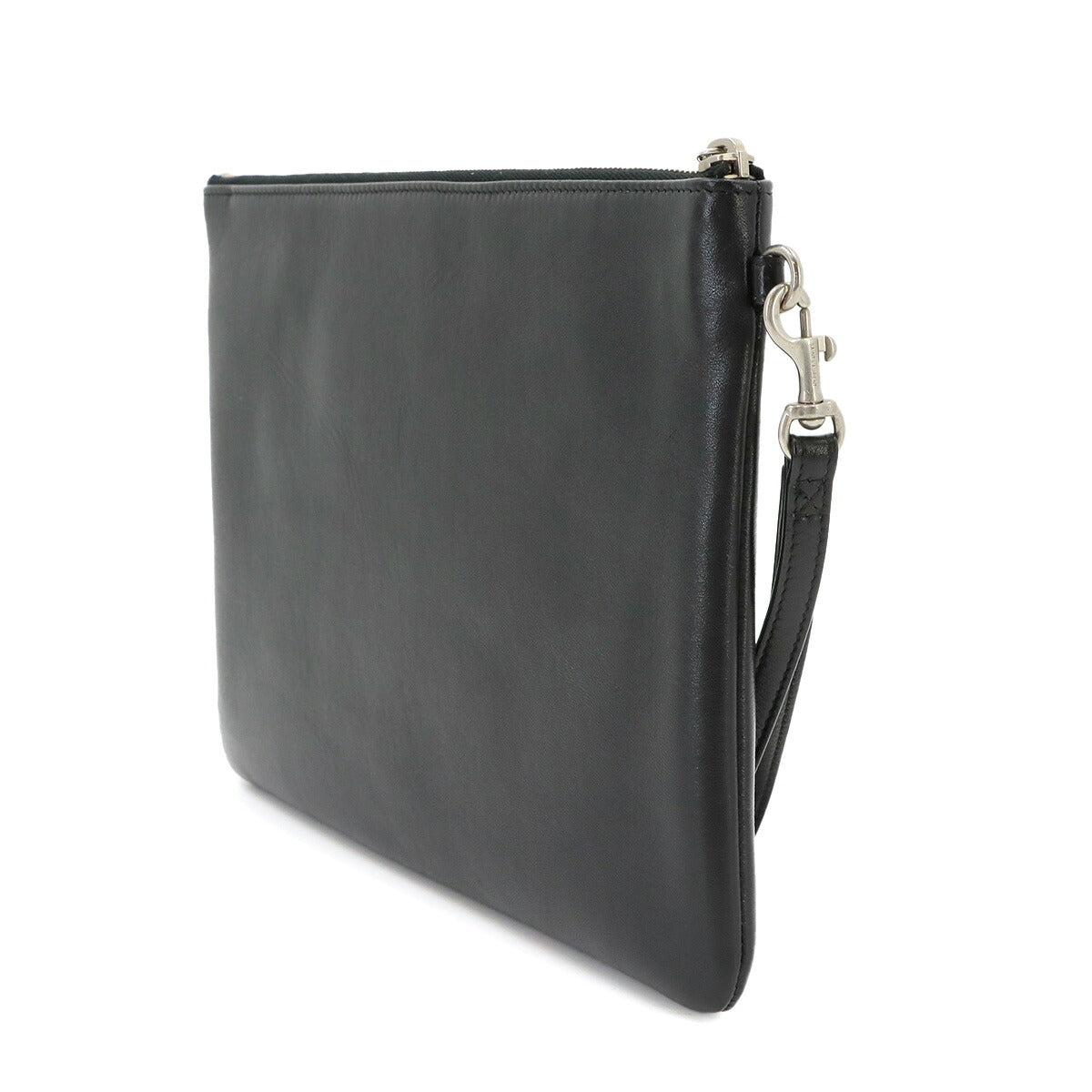 Clutch Bag Leather Black 581369 Purse