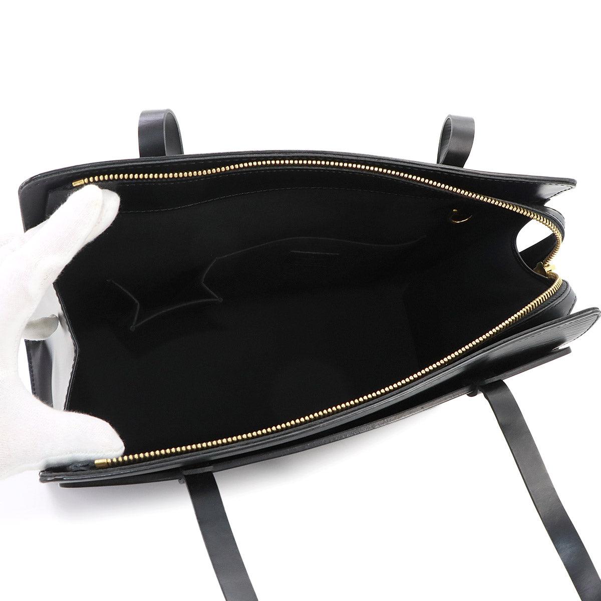 Epi Croisette PM Tote Bag Leather Noir M52492 Purse