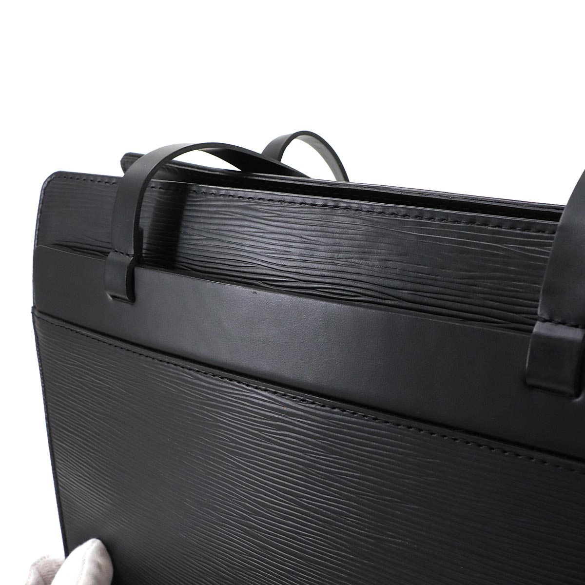 Epi Croisette PM Tote Bag Leather Noir M52492 Purse
