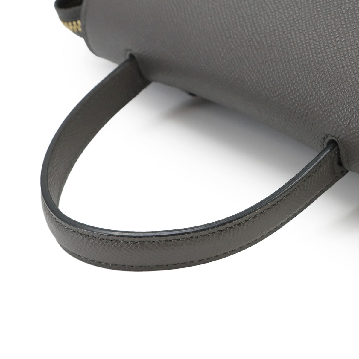 Belt Bag Nano 2way Hand Shoulder Bag Leather Gray 189003