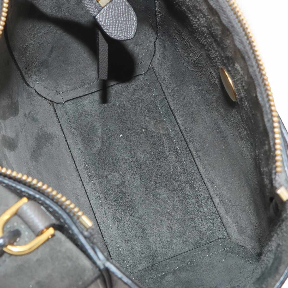 Belt Bag Nano 2way Hand Shoulder Bag Leather Gray 189003