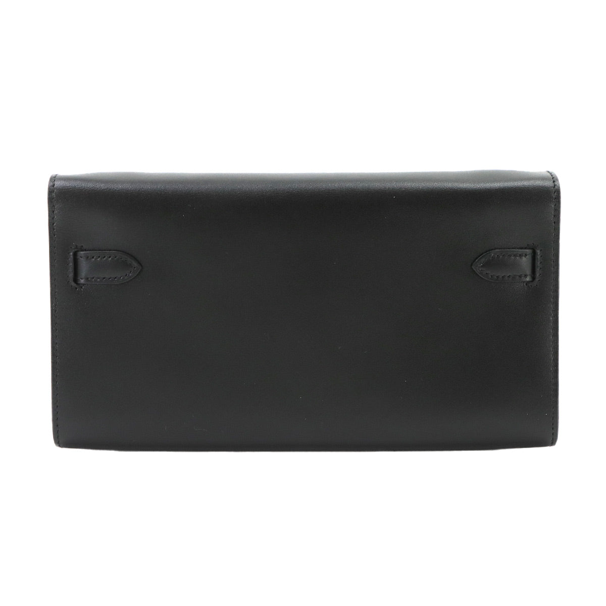 Kelly To Go Shoulder Wallet Box Calf Black Purse