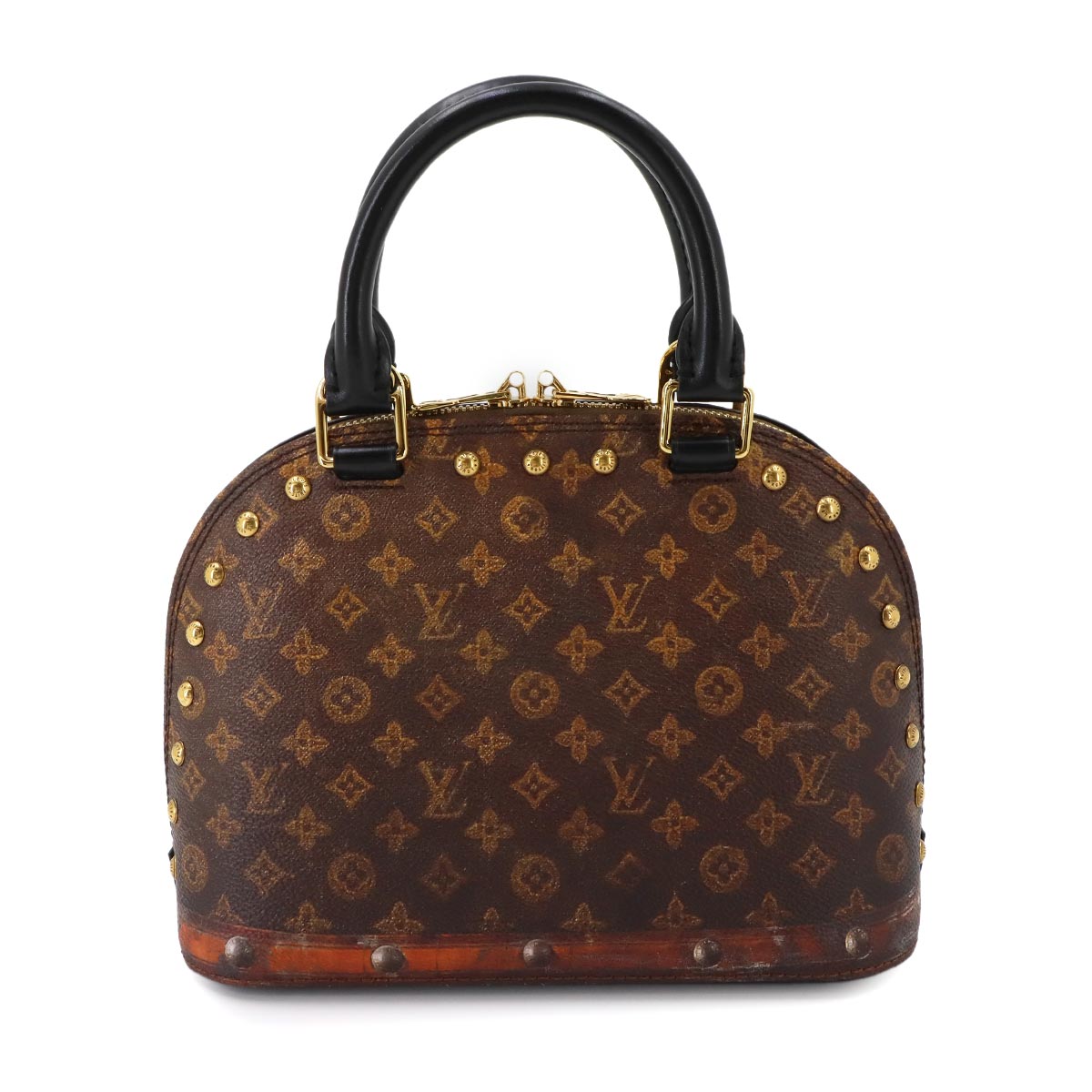 Monogram Alma BB Time Trunk 2way Bag Leather Brown M52743