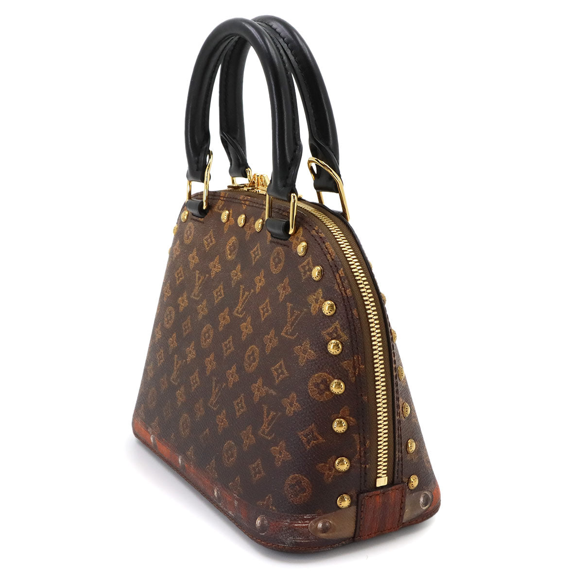 Monogram Alma BB Time Trunk 2way Bag Leather Brown M52743