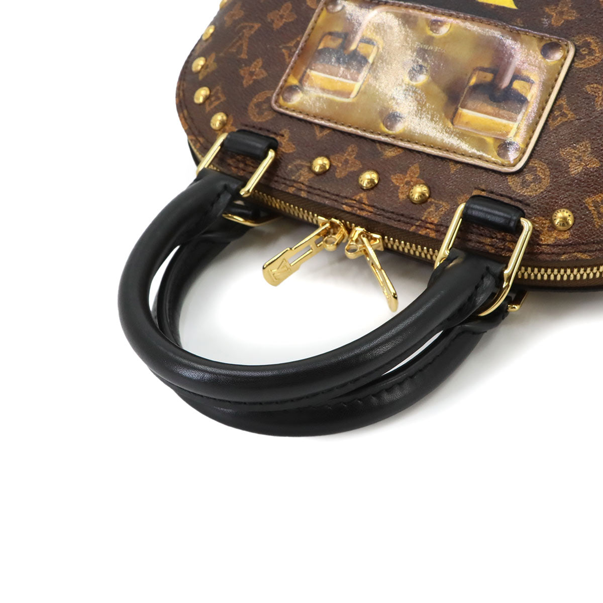 Monogram Alma BB Time Trunk 2way Bag Leather Brown M52743