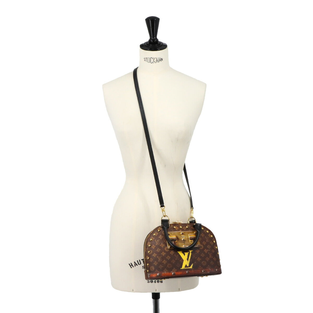 Monogram Alma BB Time Trunk 2way Bag Leather Brown M52743