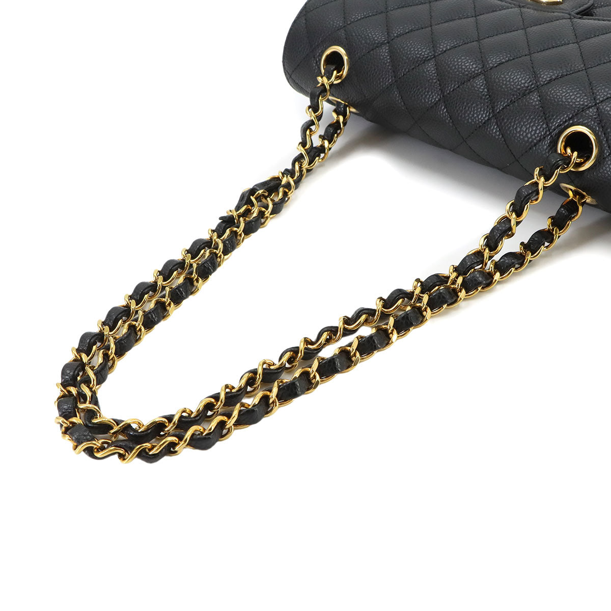 Matelasse 23 Chain Shoulder Bag Leather Black A01113