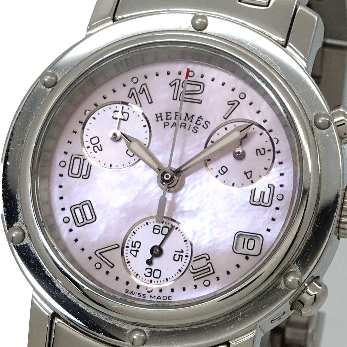 Clipper Chronograph CL1 310 Date Pink Shell Dial Ladies