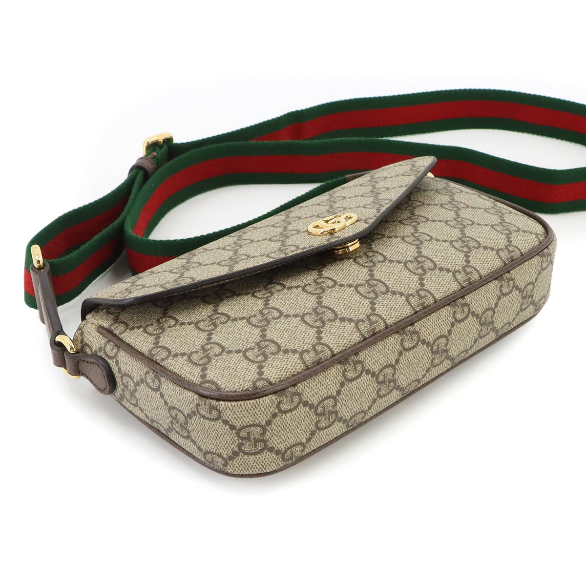 Ophidia Shoulder Bag GG Supreme Canvas Leather 764961