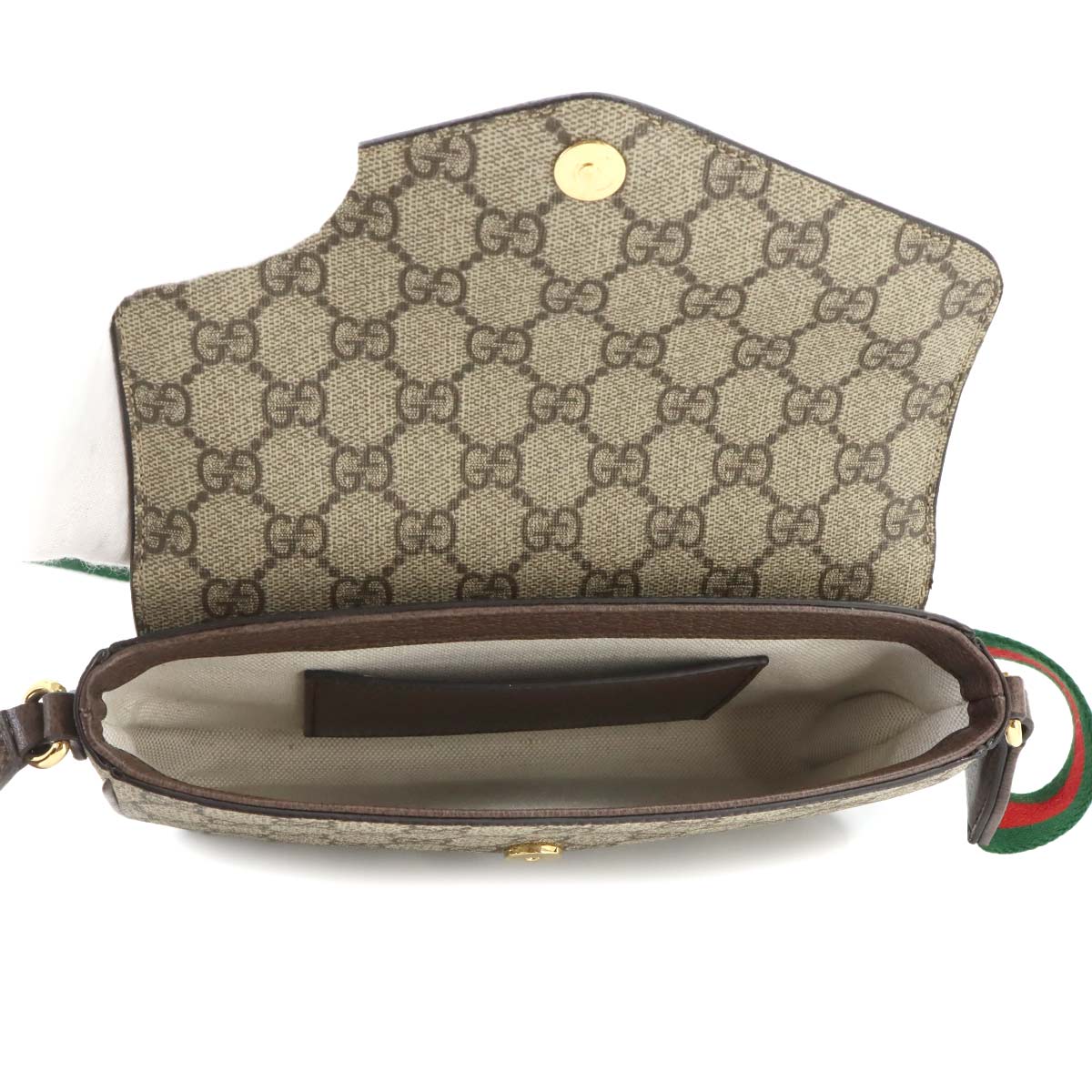 Ophidia Shoulder Bag GG Supreme Canvas Leather 764961