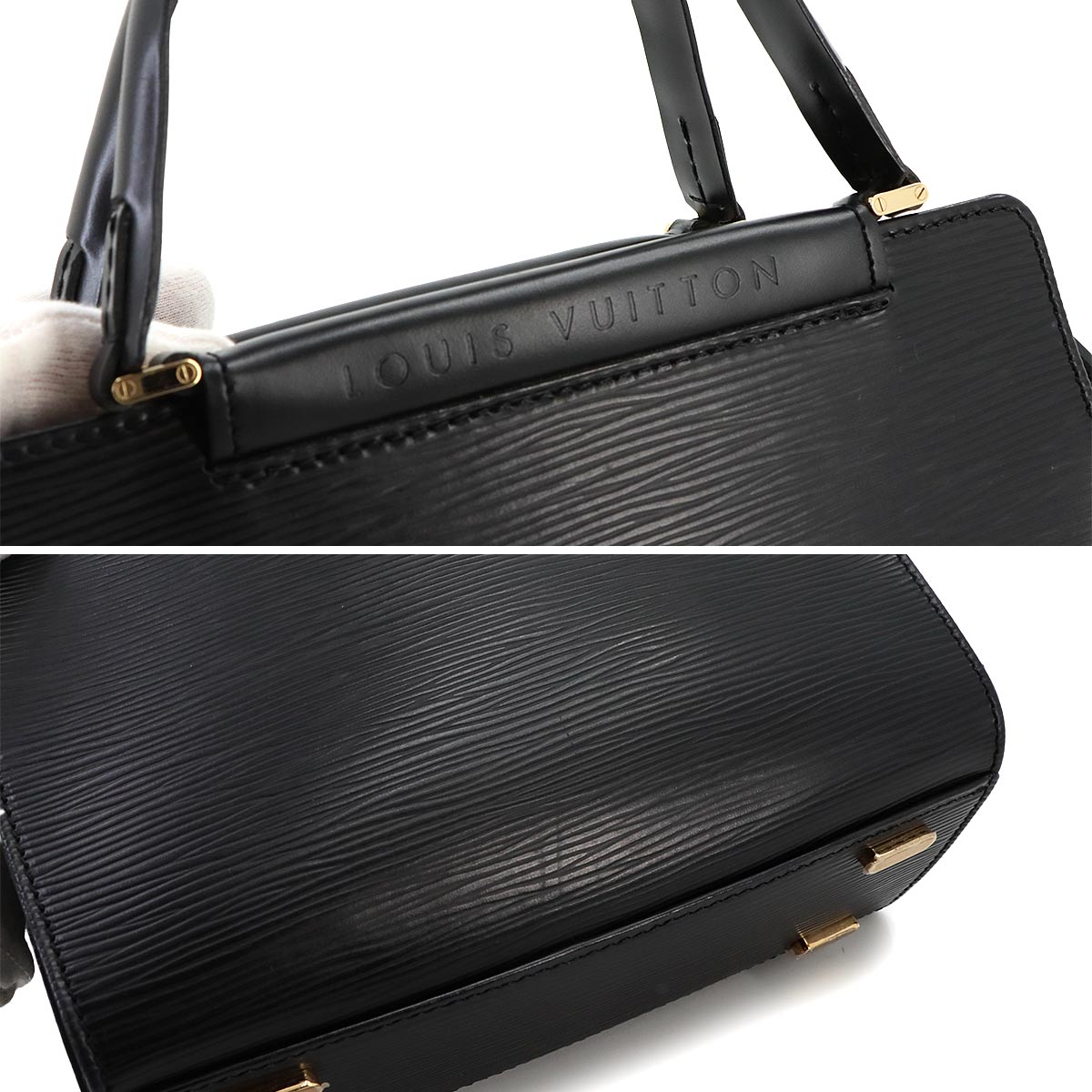 Epi Figari PM Hand Bag Leather Noir M52012 Purse