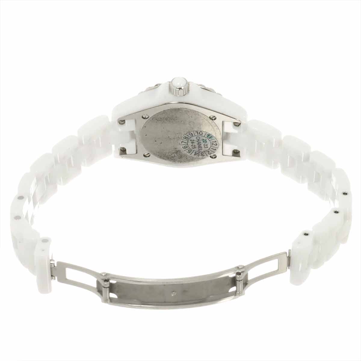 J12 H2570 29mm 8P Diamond Quartz White Shell Dial Ladies Watch