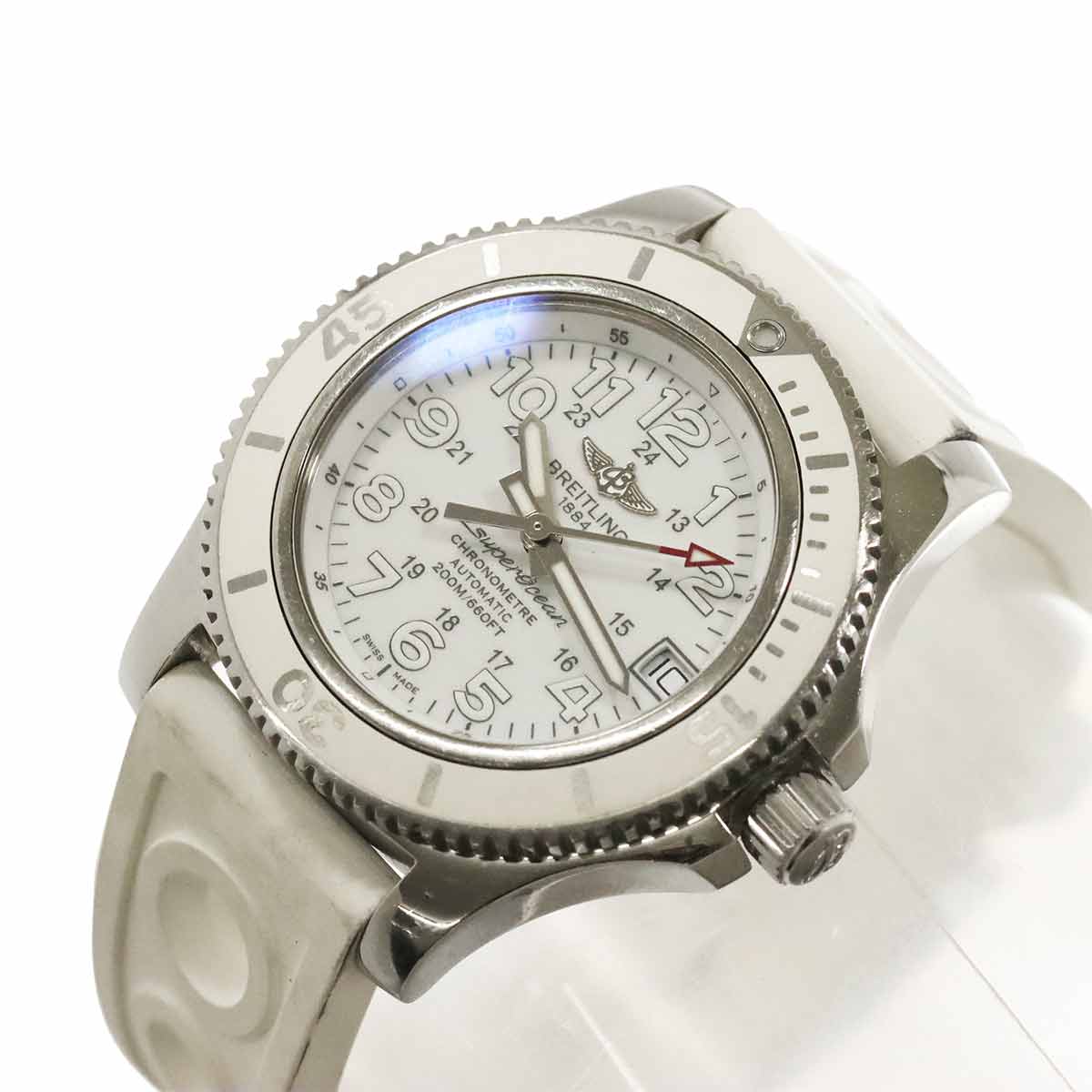 Super Ocean II 36mm A17312 Date Automatic White Dial Ladies