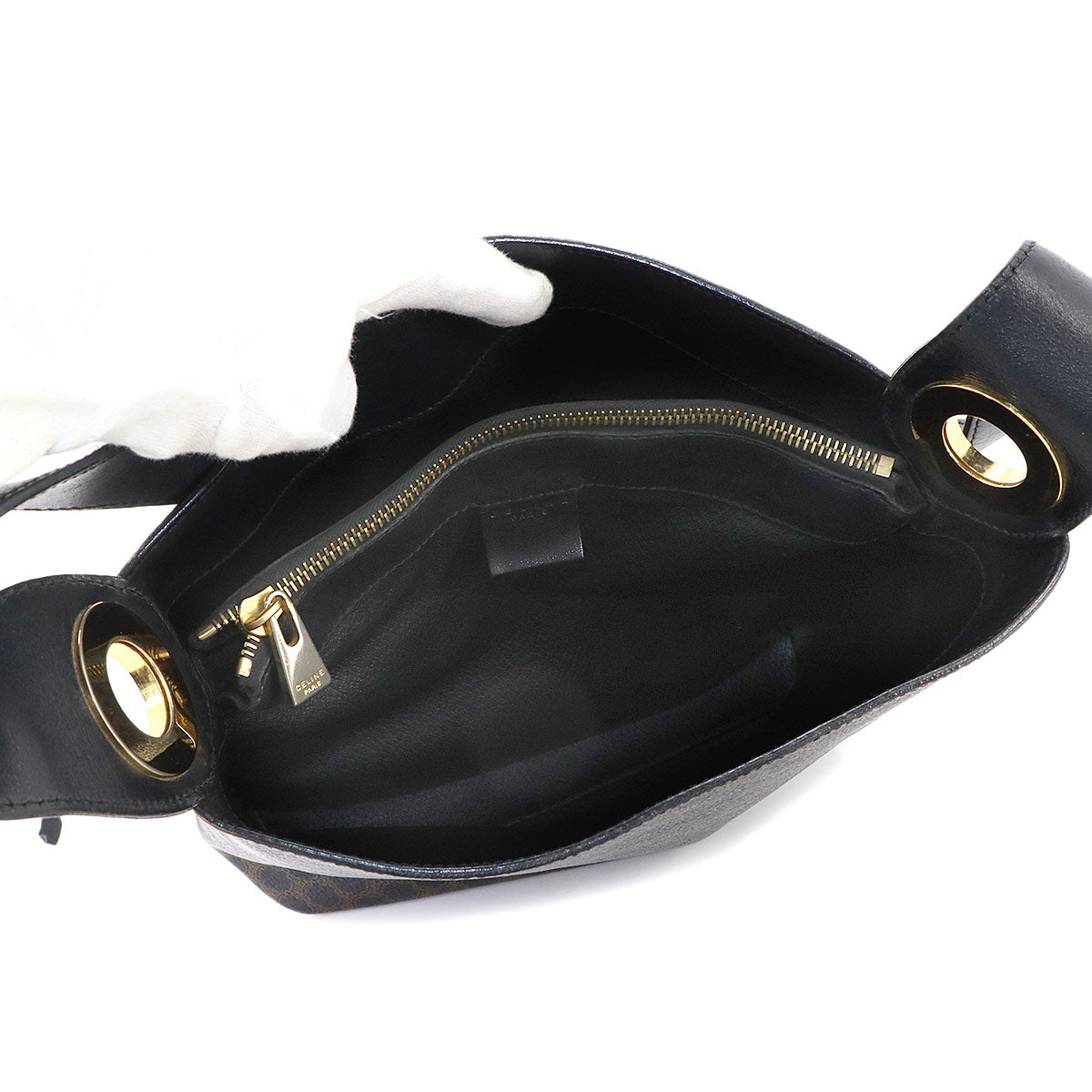 Macadam Shoulder Bag PVC Leather Black Brown Vintage Purse