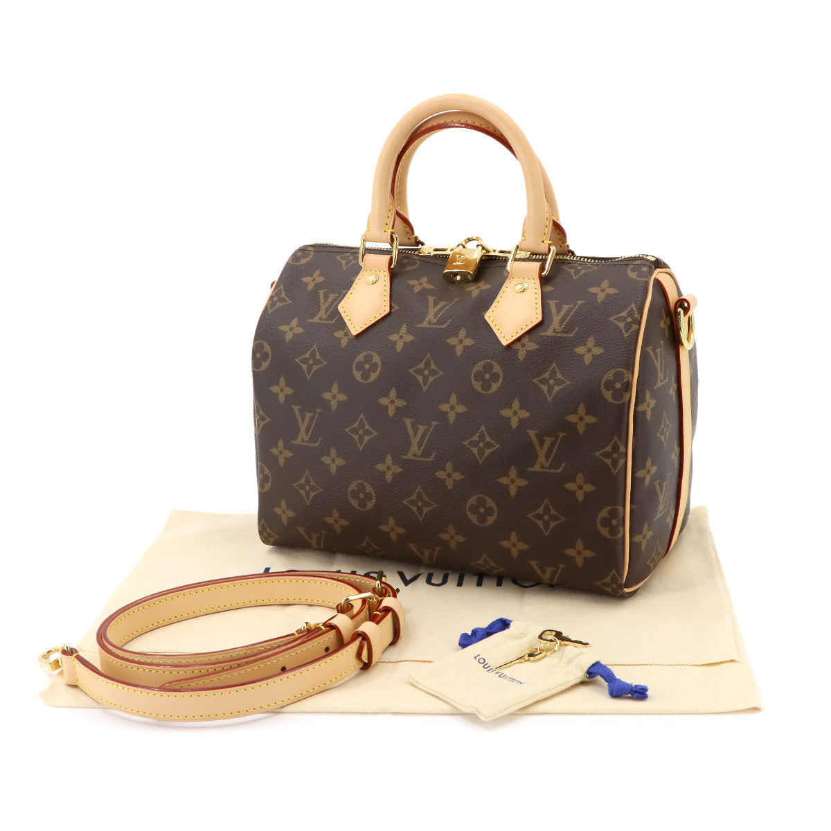 Monogram Speedy Bandouliere 25 2way Bag Brown M46977