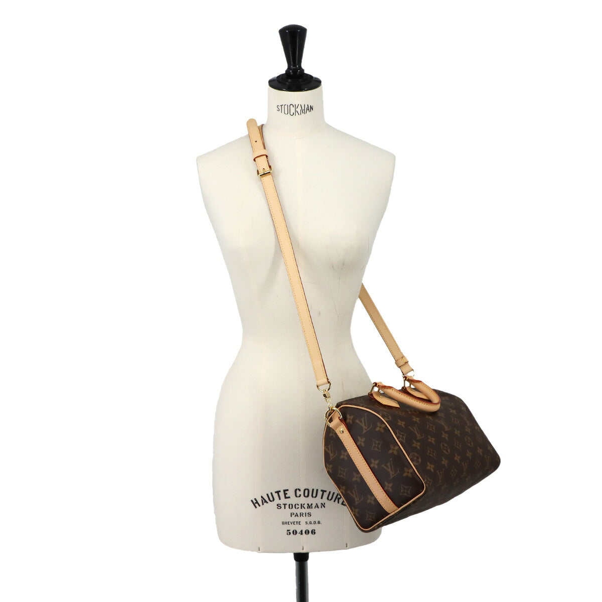 Monogram Speedy Bandouliere 25 2way Bag Brown M46977