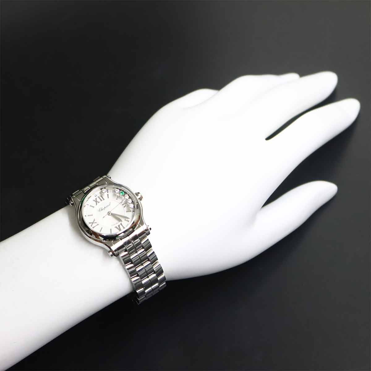 Happy Sports 278573-3012 Automatic 5P Diamond Emerald Watch