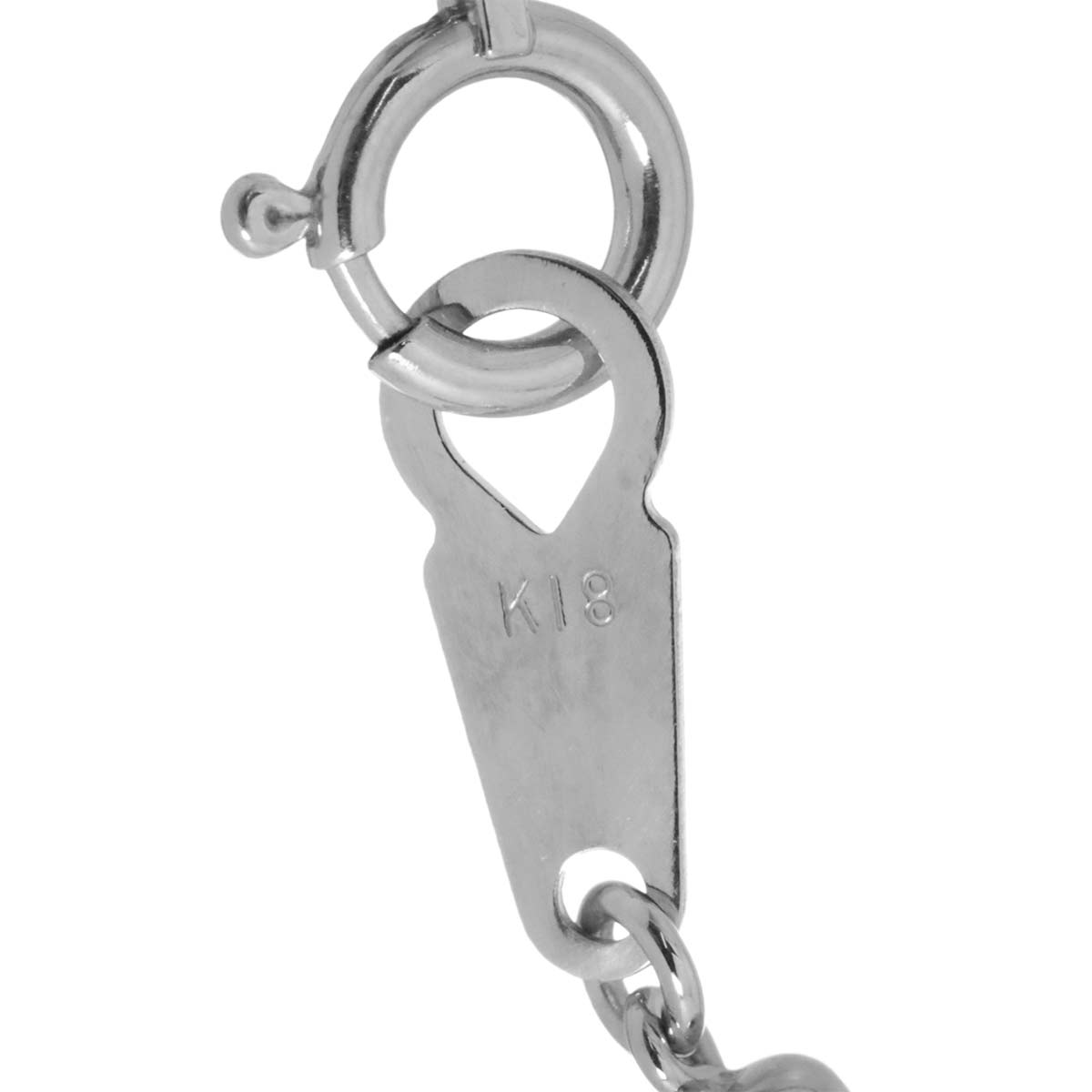 Diamond 0.50ct/0.06ct Necklace 18K WG White Gold 750