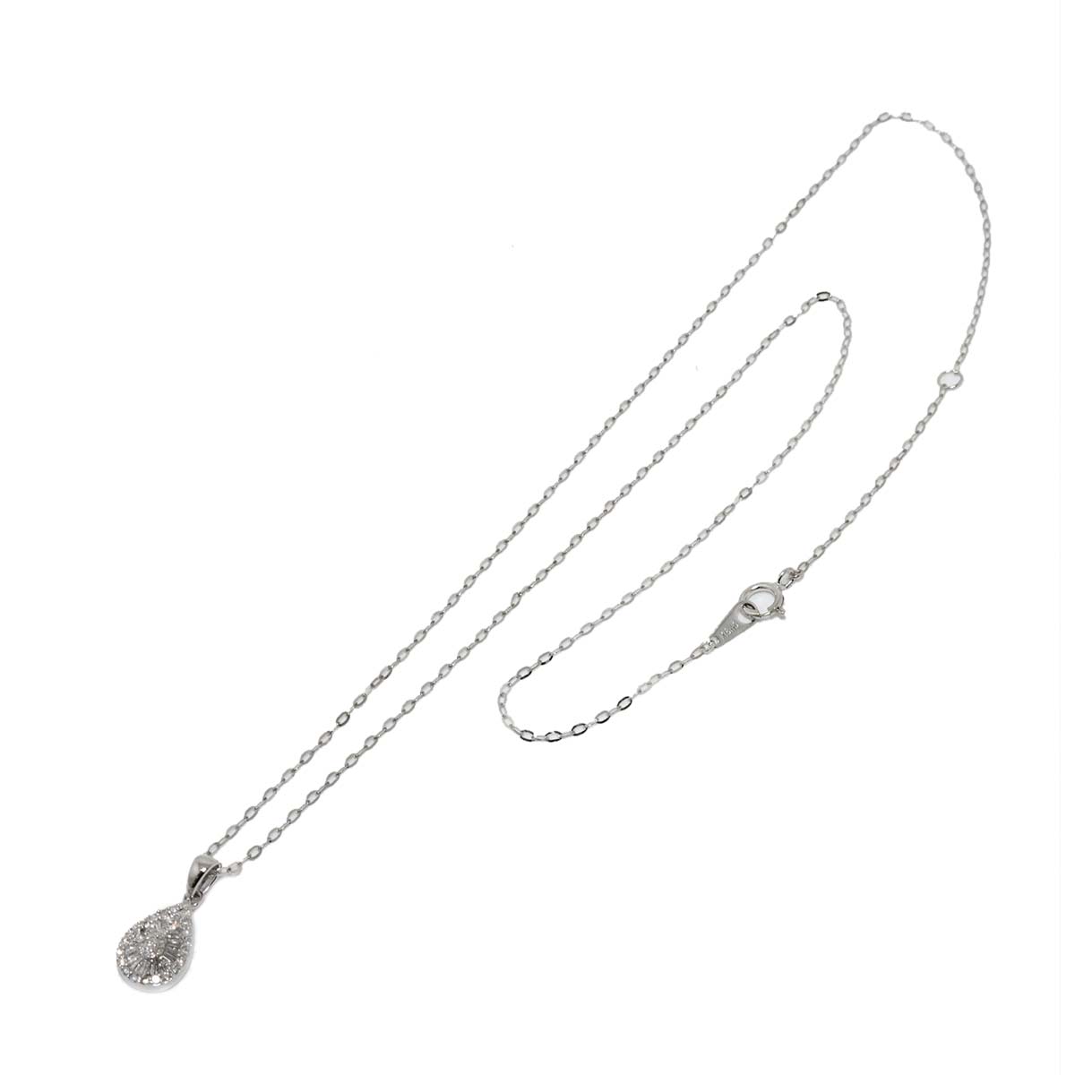 Diamond 0.20ct Necklace 18K WG White Gold 750