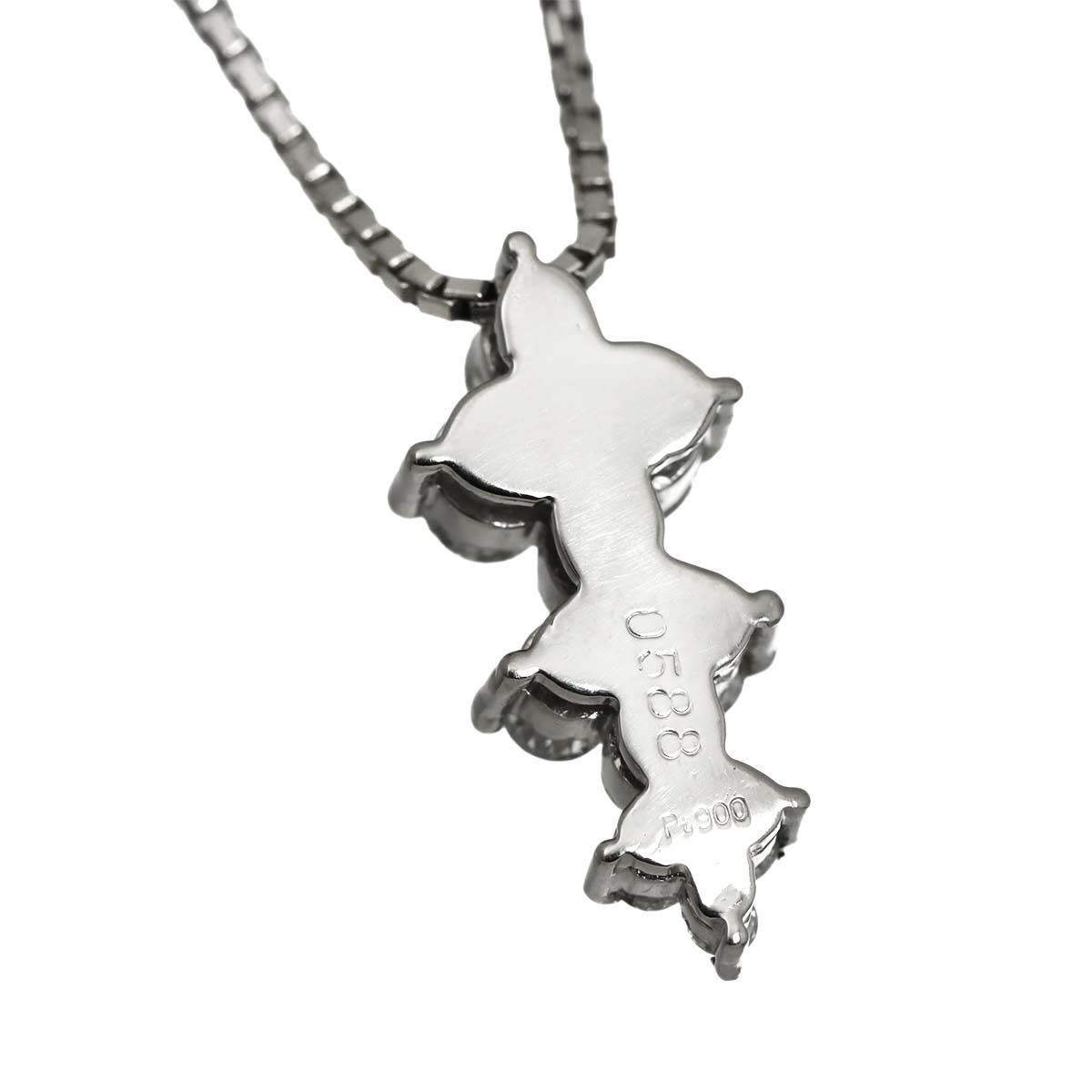 Diamond 0.588ct Necklace Pt Platinum