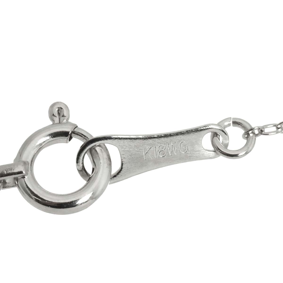 Diamond 0.20ct Necklace 18K WG White Gold 750