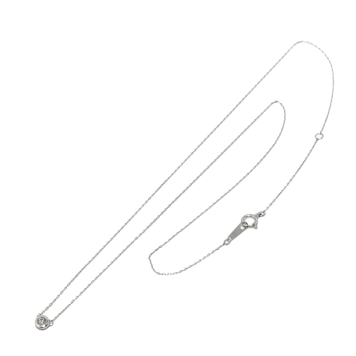 Diamond 0.04ct Necklace 10K WG White Gold 416