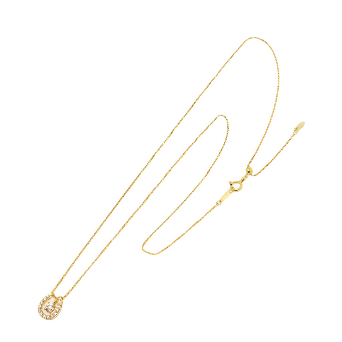 Diamond 0.15ct/0.18ct Necklace 18K YG Yellow Gold 750
