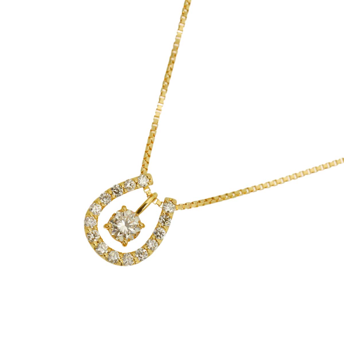 Diamond 0.15ct/0.18ct Necklace 18K YG Yellow Gold 750
