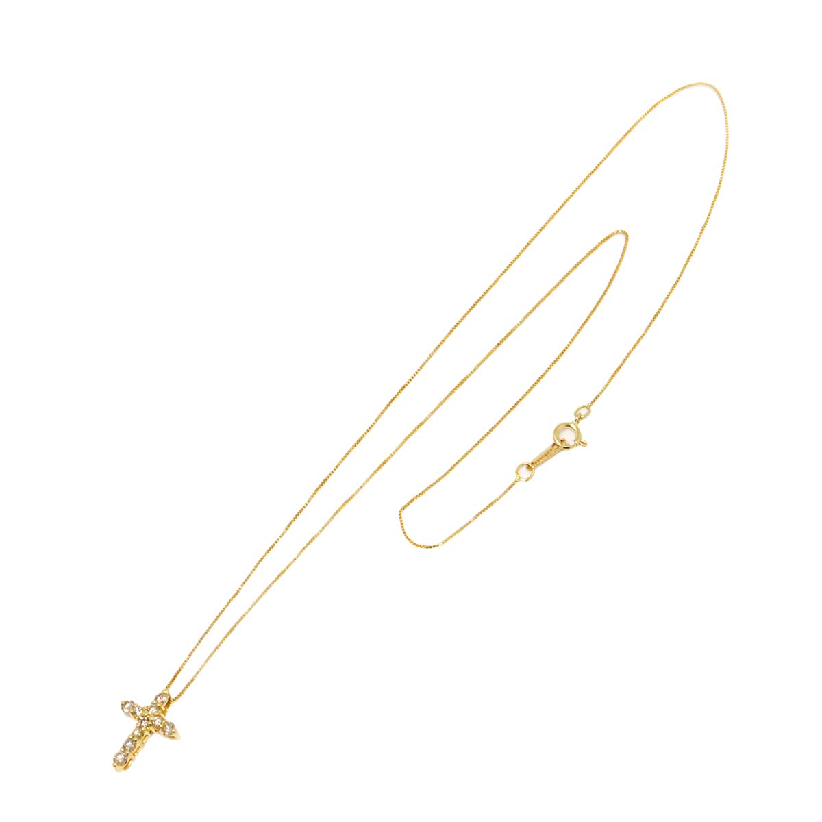 Diamond 0.30ct Necklace 18K YG Yellow Gold 750