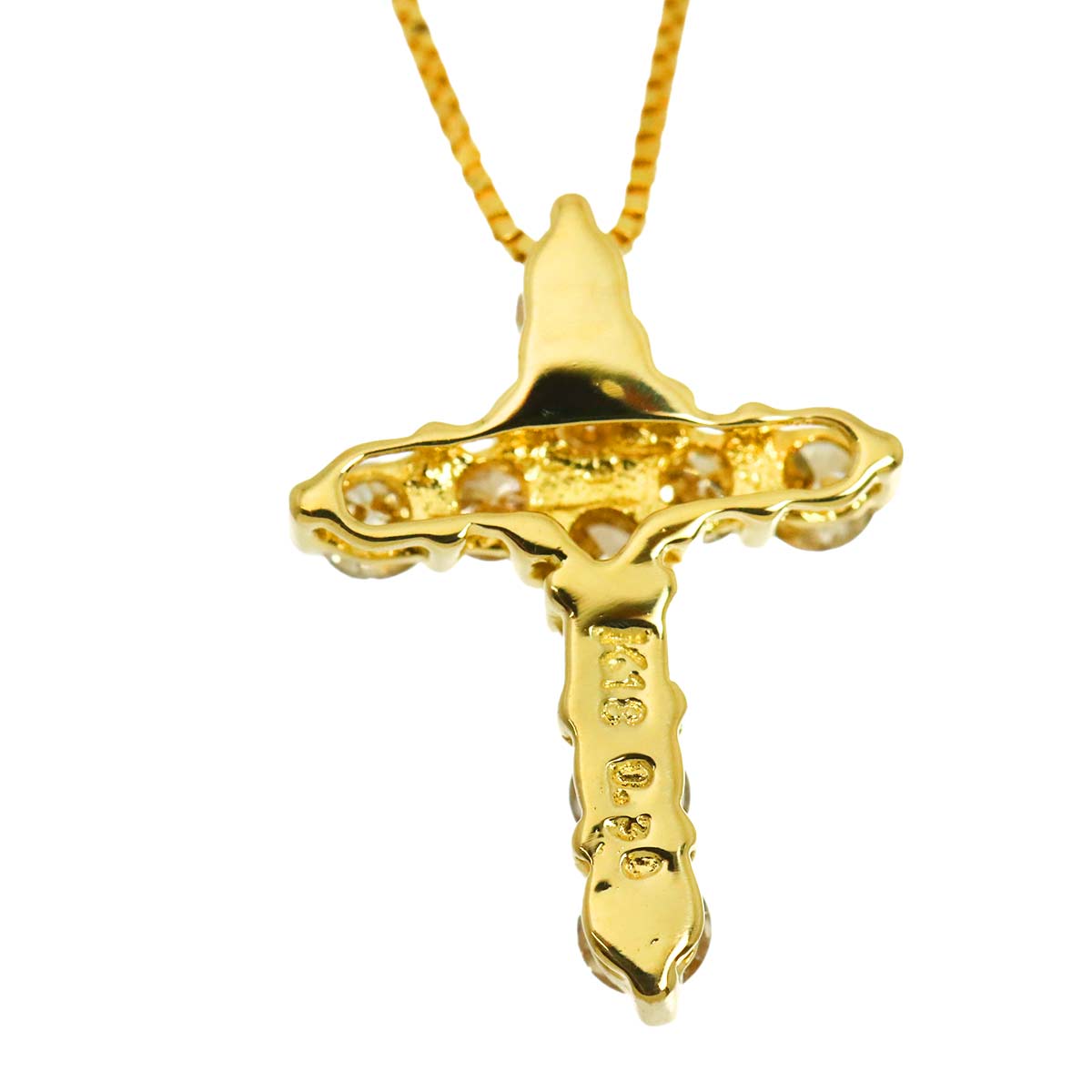 Diamond 0.30ct Necklace 18K YG Yellow Gold 750