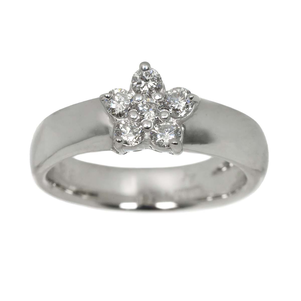 Diamond 0.28ct Ring 18K WG 750 Size3.25(US)