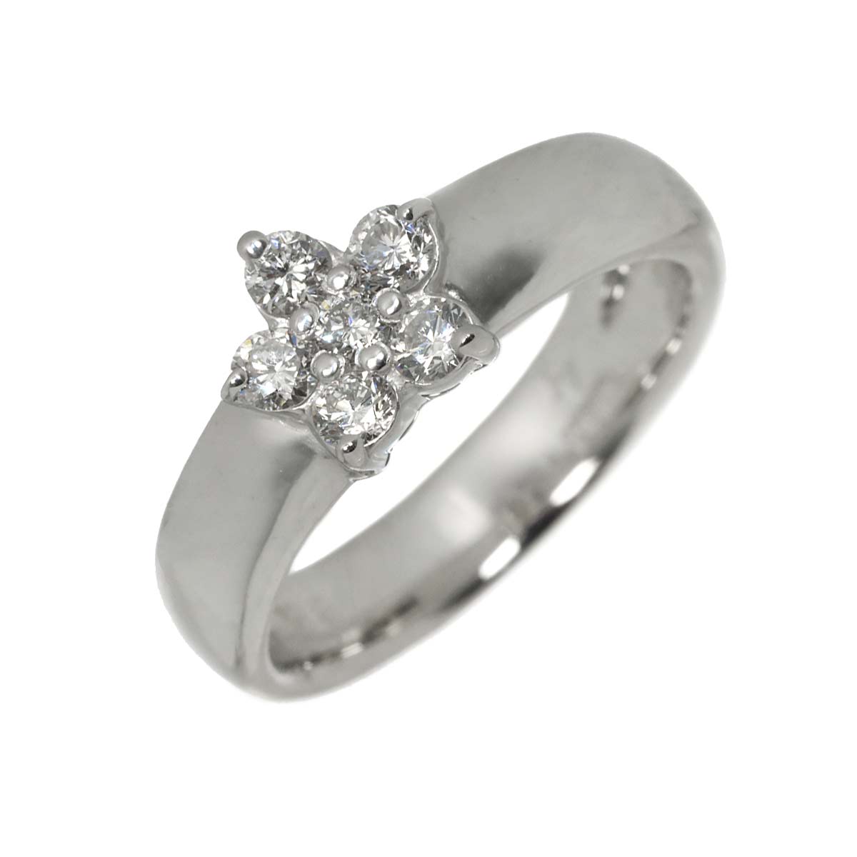 Diamond 0.28ct Ring 18K WG 750 Size3.25(US)