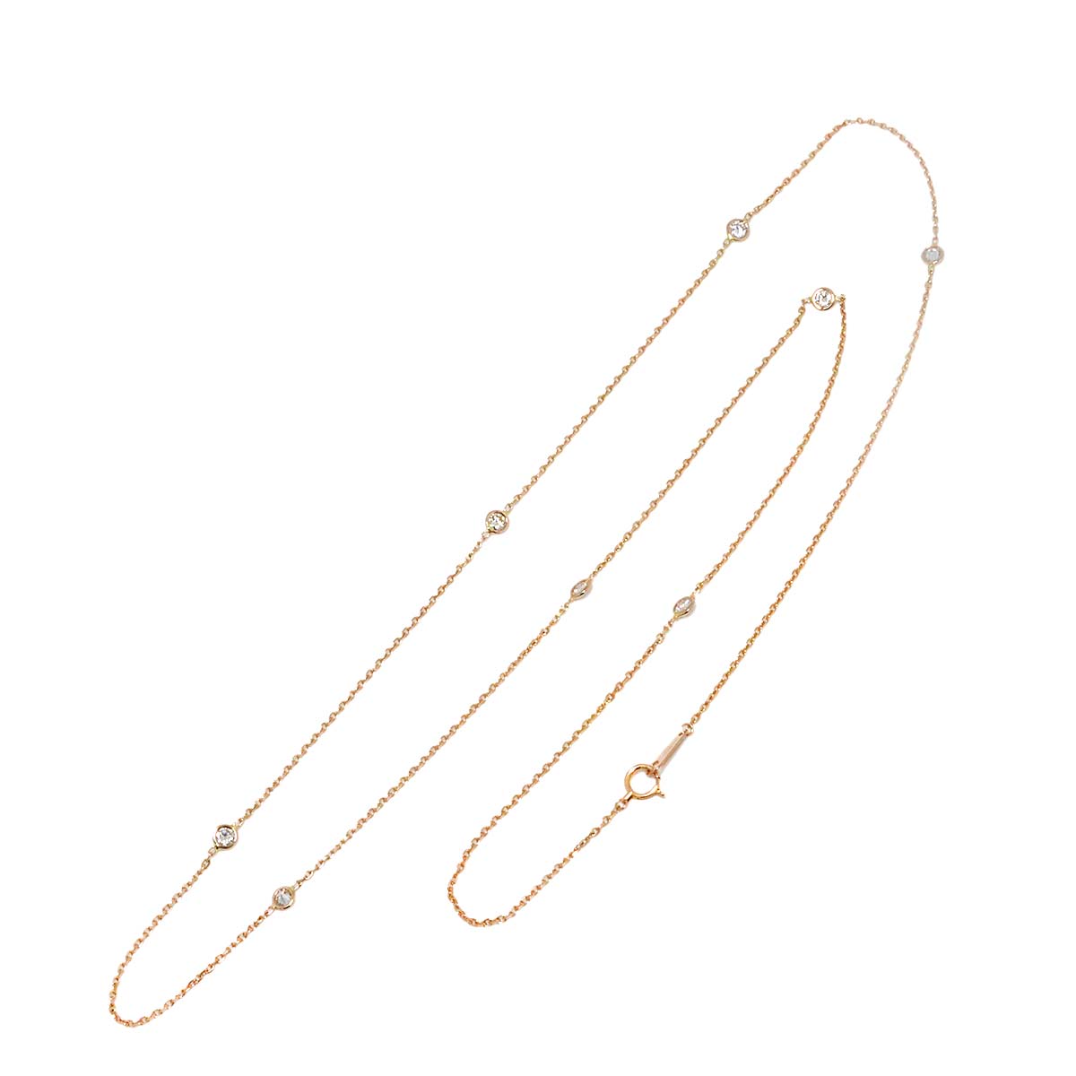 Diamond 0.85ct Necklace 18K PG Pink Gold 750