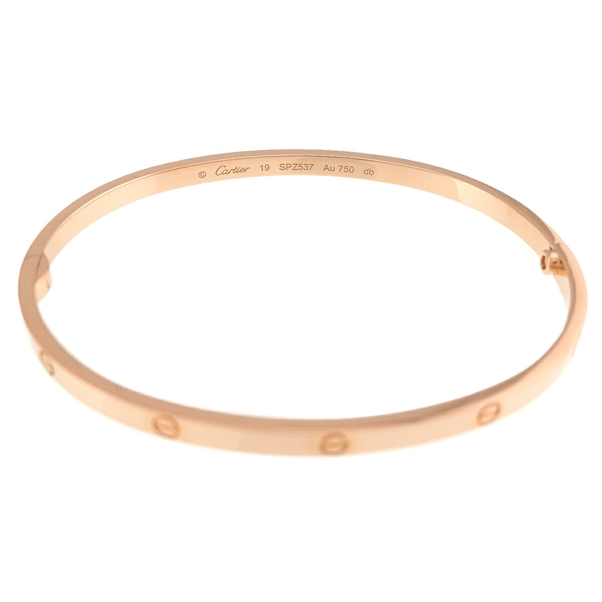 Love Bracelet SM Bangle 18K Pink Gold 750 Size19