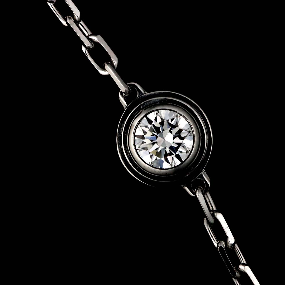 d Amour Diamond Bracelet MM 18K White Gold 750