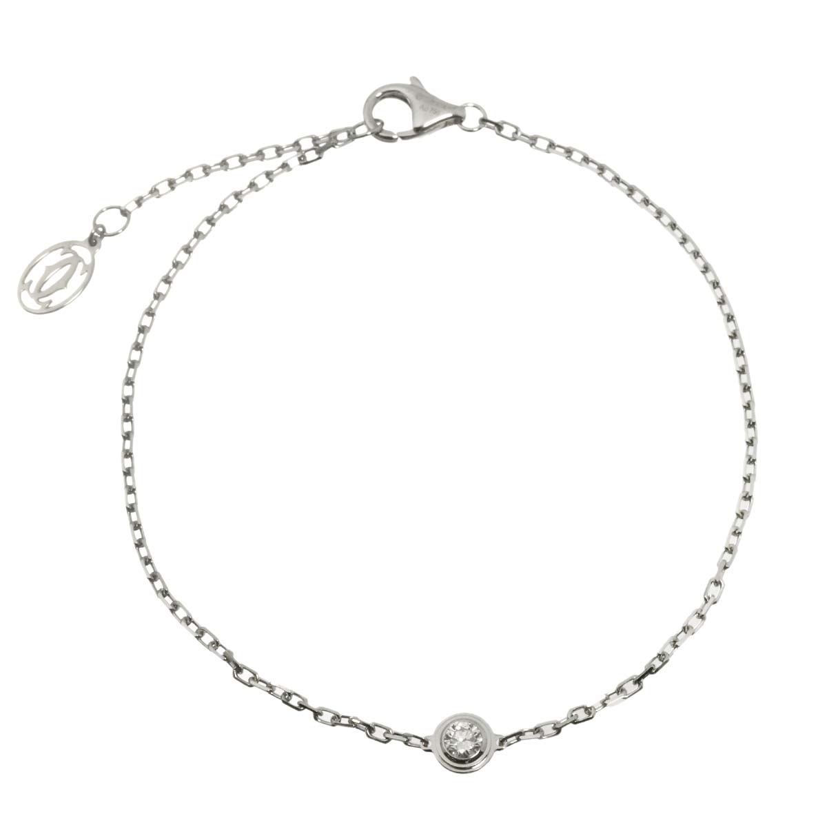 d Amour Diamond Bracelet MM 18K White Gold 750