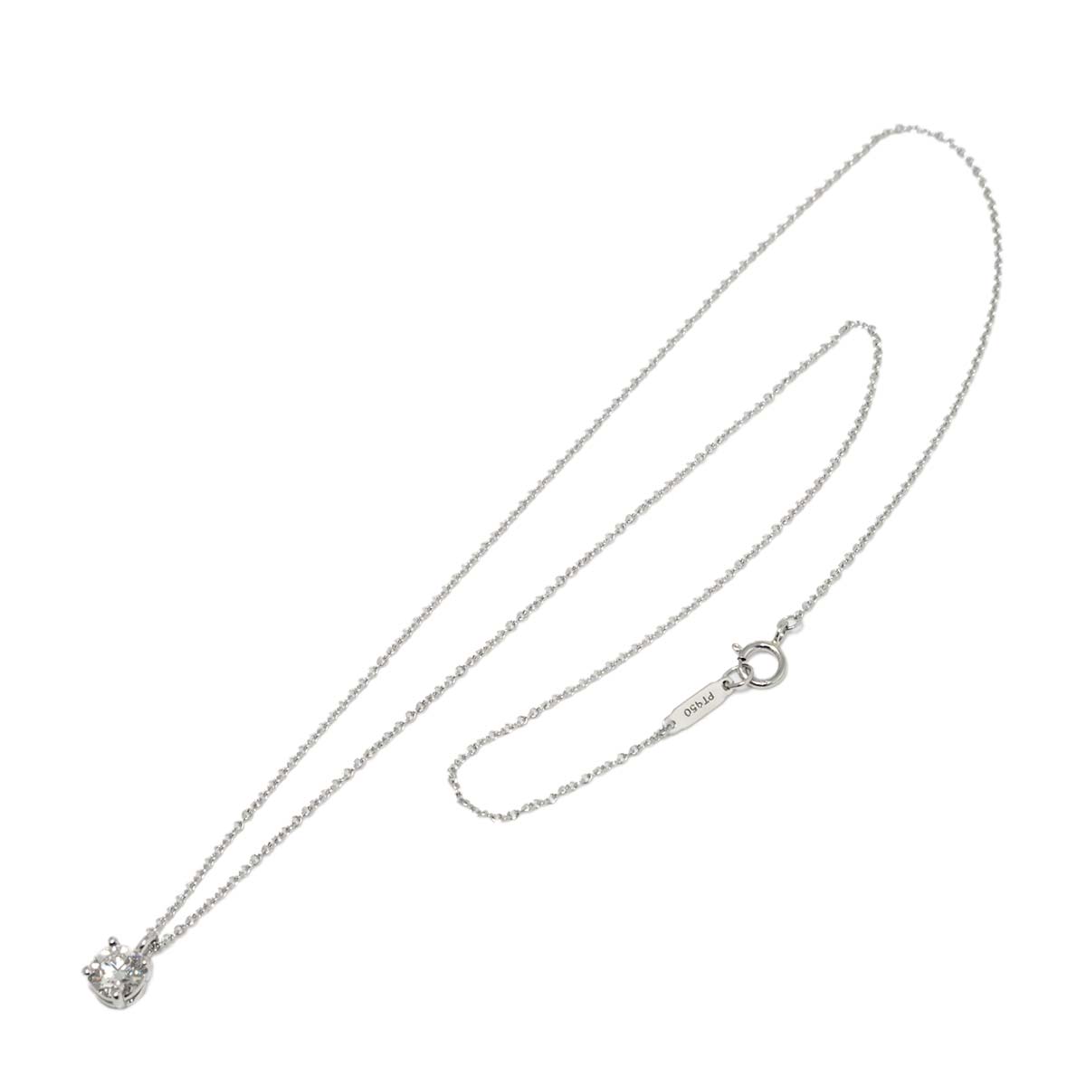 Diamond 0.54ct H/VS1/EX Necklace Platinum