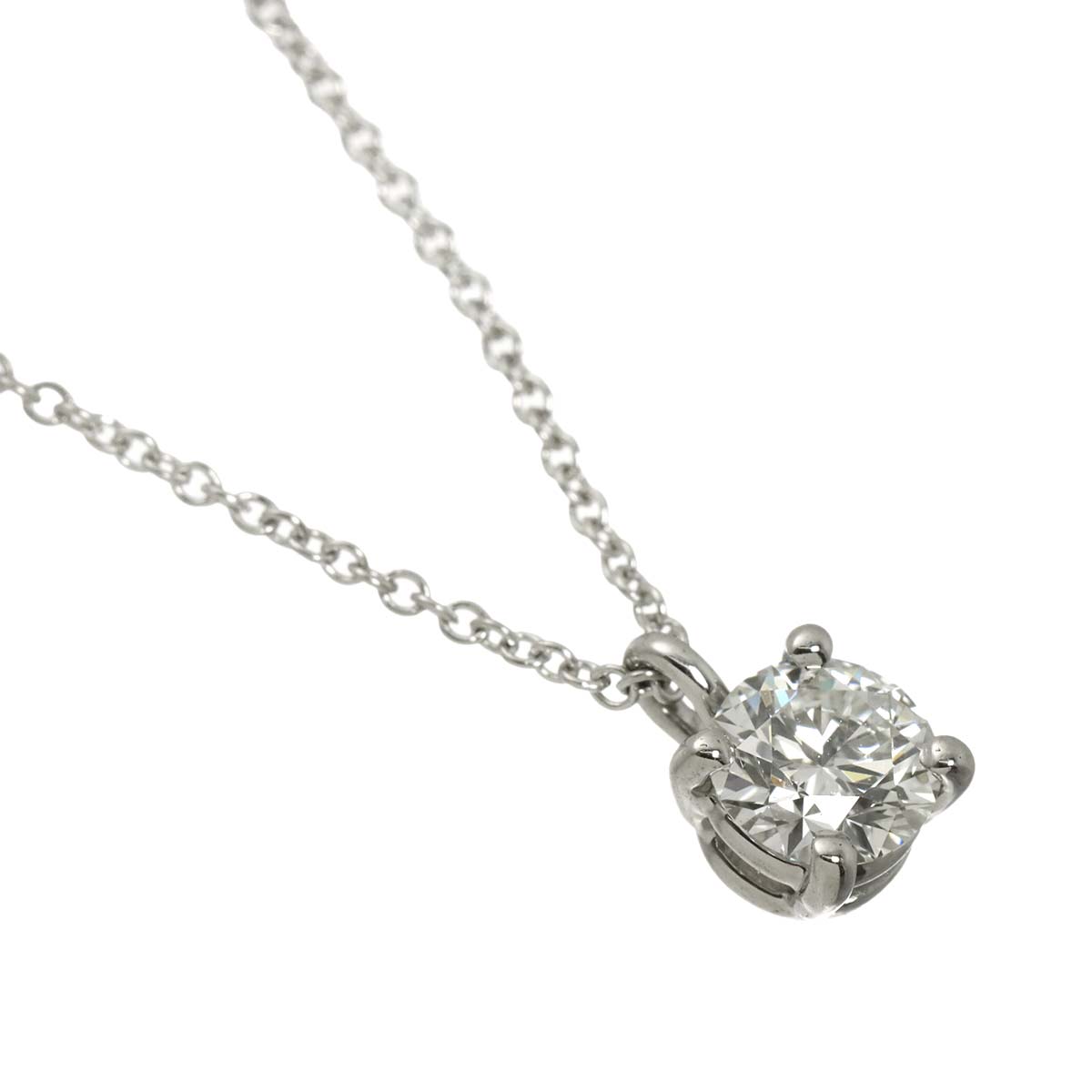 Diamond 0.54ct H/VS1/EX Necklace Platinum